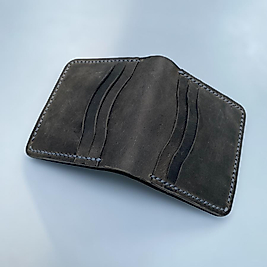 LUNA HAKİKİ DERİ GRİ CÜZDAN