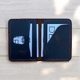 NEPTÜN ESKİTME KAHVE HAKİKİ DERİ KARTLIK