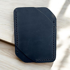 AMARA SİYAH HAKİKİ DERİ AVUÇ İÇİ KARTLIK